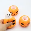Halloween Squishy Pumpkin Ghost Fidget Toy Funny Pumpkin Squeeze Toys Stress Relief Decompression Toys Anxiety Reliever