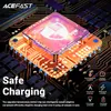 Mobiltelefonladdare AceFast 4 Port USB Car Charger Cigarettändare Socket Spliters PD QC3 0 90W LED Display Voltmeter Dock Fast