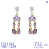 Dangle Earrings Cubic Zircon CZ Drop for Wedding Crystals Earring花嫁女性女の子誕生日パーティージュエリーCE11133