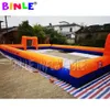 Custom portable blow up Inflatable football PitchInflatables soccer fieldaerated footballs Court Arena for outdoor game