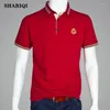 Men's Polos 2022 Summer Short Sleeve Shirt Plus Size S-10XL Fashion SHABIQI Brand T Designer Polo Men