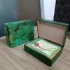 horloge Rolex Cases Mens GMT goud automatisch Watch Box Original Inner Outer Womans Watches Boxes Heren Polshorloge Green Boxs boekje kaart 116610 onderzeeër Accessoires