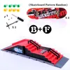 Finger Toys 6 In 1 Mini Park Figure Skate Scene Board Venue Combination Skateboarders Ramp Track Toy Set For Boy Christmas Gifts 221105