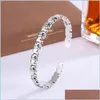 Armreif Armreif Vintage Punk Elefant Brcacelet Für Frauen Paare Mode Koreanische Nette Tier Geometrische Handgemachte Party Schmuck Giftsban Dhj2L