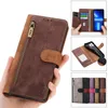 الحالات الهاتفية الساخنة للجلد من الجلد لـ iPhone 15 14 13 12 11 Pro X XS Max XR 8 7 6 6S Plus SE Wallet Slot Cover Cover Cover