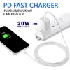 35W 20w 18w Pd Usb For Iphone 13 12 Pro Max 11 Xs Xr Mini Fast Charger Type C Qc 3.0 Quick Charging Cable Phone Charger