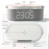 Cell Phone Chargers Desktop Alarm Clock Wireless Modern Wooden Digital LED Qi Charging Pad for 13 14 221105