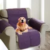 Chair Covers Single Sofa Cover Reversible Furniture Protector Anti-Slip Water Resistant Couch With Straps