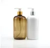 F￶rvaringsflaskor 10st/mycket badrum schampo dusch lotion dispenser flaska 500 ml plastskruv pump tom