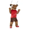 Costume de mascotte de fourmi Emmet de Noël, tenue de personnage de dessin animé, Halloween, taille adulte, fête d'anniversaire, tenue de plein air, activités caritatives