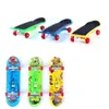 3pcs LED Light Mini Alloy Fingerboard Professional Wood Finger Board Skates Toy For Child8139143