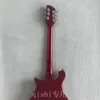 Nuovo prodotto chitarra elettrica rickenbacker 2 pezzi di pick-up foto reali chitarra di colore rosso