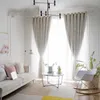 Cortina de cortina de estrela exausta feita em cortinas de aplauso térmico para blecaute para a decoração da janela do quarto da sala com vara de renda branca