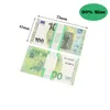 Prop Money Copy Banknot Calurety Party Fake Money Euro Prezent dla dzieci 50 dolarów bilet Faux Billet246Sunhymos8pn05