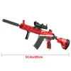 Gun Toys New M416 Manual Splatter Gun 2-in-1 Gel Ball Blaster med 30000 Multiple Manic-Manic Environments T221105