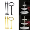 Bakeware Tools S 2/3 Tiers Cake Rod Plate Stand Handle Fitting Hardware Without The Bake Wedding No Tray Kitchen Utensils
