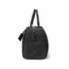 Torby na dufel duża pojemność męska torba podróżna duża torba na ramię nosić bagaż TOTE Tkana skóra czarna torebki bolso hombre 221105