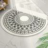 Carpets Entrance Door Mat Nordic Style Super Soft Floor Semicircle Non-Slip Home Welcome Carpet For Hallway Bathroom Kitchen Doormat