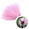 犬のアパレル2022夏のお姫様ペット猫ウェディングドレススウィートメッシュスカートソリッドドレスチューチ服セクシーなデザイン