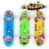 3st LED Light Mini Alloy Fingerboard Professional Wood Finger Board Skates Toy for Child8086869