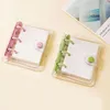 8pcs/Set Loose Leaf Portable Clear Diary Personal Planner Mini Binder 3 Ring Universal Notebook z Inner Paper Office School