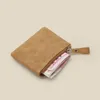 Moda homens homens crian￧as mini carteira ladrinhas z￭per bolsa de moeda multifuncional pequena carteira de couro de cart￣o de cr￩dito