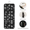 Cosmetic Bags 3pcs Lot Skull Printed Bag Women Waterproof Toiletry Carton Necessaire Kit Wash Travel Female Make Up Three Pieces