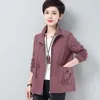 Trincheira feminina Casacos 2022 Mulheres Windbreaker Spring Autumn Slim Basic Zipper High Qualit forro ladies Jaqueta curta