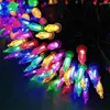 Strängar batteridrivna julgran fairy lampor 10m 100 led glödande mini strängljus för utomhus uteplats fest dekor