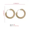 Hoop oorbellen WG 1 paar mode overdreven persoonlijkheid Big Circle Chain Trendy Gold For Women Sieraden