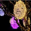 NEW outdoor Christmas lights led rattan ball string light 20cm 30CM100 led decorative lanterns holiday light pendant lights271k