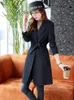 Frauenanz￼ge Frauen Herbst Winter Business Work tragen Blazer formelle Damen weiblich pink schwarze navy solide longjacke mantel mit fleher