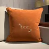 Mens Cotton Designers Fashion Throw Pillows High Quality Cushion Household Items Decorative Letter Printed Home Furnishings Womens 2022