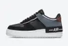 Diseñador One Sports Shoes Classic 1 Flats Triple Black White Leather Casual Slakers para hombres Sombra Tipo de sombra Universidad Azul al aire libre Macarons 0808