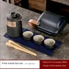 Mugs Travel Tea Set Quick Guest Cup Anti-scalding Portable One-pot Three-cup Ceramic Teapot And Teacup Original