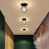 Plafonniers 7W LED Luminaire Décor À La Maison Lampe E27 Ampoule Abat-Jour En Verre Couloir