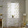 Rideau 1x2M Sweet Sheer Tap Top Fenêtre Salon Rideaux Floral Rideaux Panneau