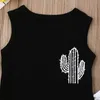 Kläderuppsättningar 2022 Brand Casual Born Baby Boy Clothes T Shirt Cactus Tops Vest Shorts Summer Outfit Childre 2st Set