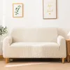 Stol täcker bubbla jacquard tyg seersucker soffa täck soffa för vardagsrum stil elastisk ruffle 1/2/3/4 säten
