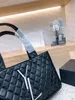 Brand new Gaby quilted Tote Fashion Ringer women Bag Underarm Tote High capacity metal logo official original luxury designer brand