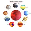 Aufblasbarer Sonnensystem-Planeten-Ballon, 2 m, hängendes Sternmodell, LED-Sonnenkugel, für Museum und Party-Dekoration
