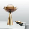 Lâmpadas de mesa Lâmpada de cristal moderna Design de luxo da sala de estar nórdica Bedroom Led Led Home Decoration