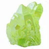 Sieraden zakjes tumbelluwa citroen groen titanium gecoate kristal rots kwarts cluster geode druy edelsteen stenen home decoratie specimen