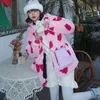 Women's Jackets Women's Clothing 2021 Fashion Pink Kawaii Winter Plush Heart-Shaped Jacket Coat Oversize ZipUp Hoodie Long Sleeve E-girl Y2k Top T221105