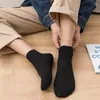 Мужские носки 5/3PAIR Summer Men Mesh Mesh Angle Solid Cotton Blends с низким содержанием повседневного бизнеса удобно дышащий