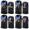 Basketball-Trikots Siebdruck 75. Jubiläum Basketball Luguentz Dort-Trikot 5 Darius Bazley 7 Shai Gilgeous-Alexander 2 Mike Muscala 33 Jeremiah