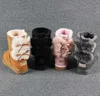 Bottes de neige Bottes en peau de mouton Style de mode nœud papillon garder au chaud court hiver en cuir vente chaude Aus U3280 court 2 arc femmes Coupon G3280