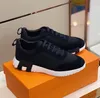 Casual-stijlvolle Heren Stuiterende Sneaker Schoenen Lichte Zool Mesh Suède Geitenleer Runner Lage Trainer Schoen Dikke Zolen Casual Wandelen Eu38-46 Met Doos