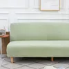 Copertina di sedie Serie di colori solidi Cover di divano pieghevole senza bracciole elastico elastico Protettore mobili
