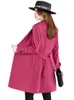 Frauenanz￼ge Frauen Herbst Winter Business Work tragen Blazer formelle Damen weiblich pink schwarze navy solide longjacke mantel mit fleher
